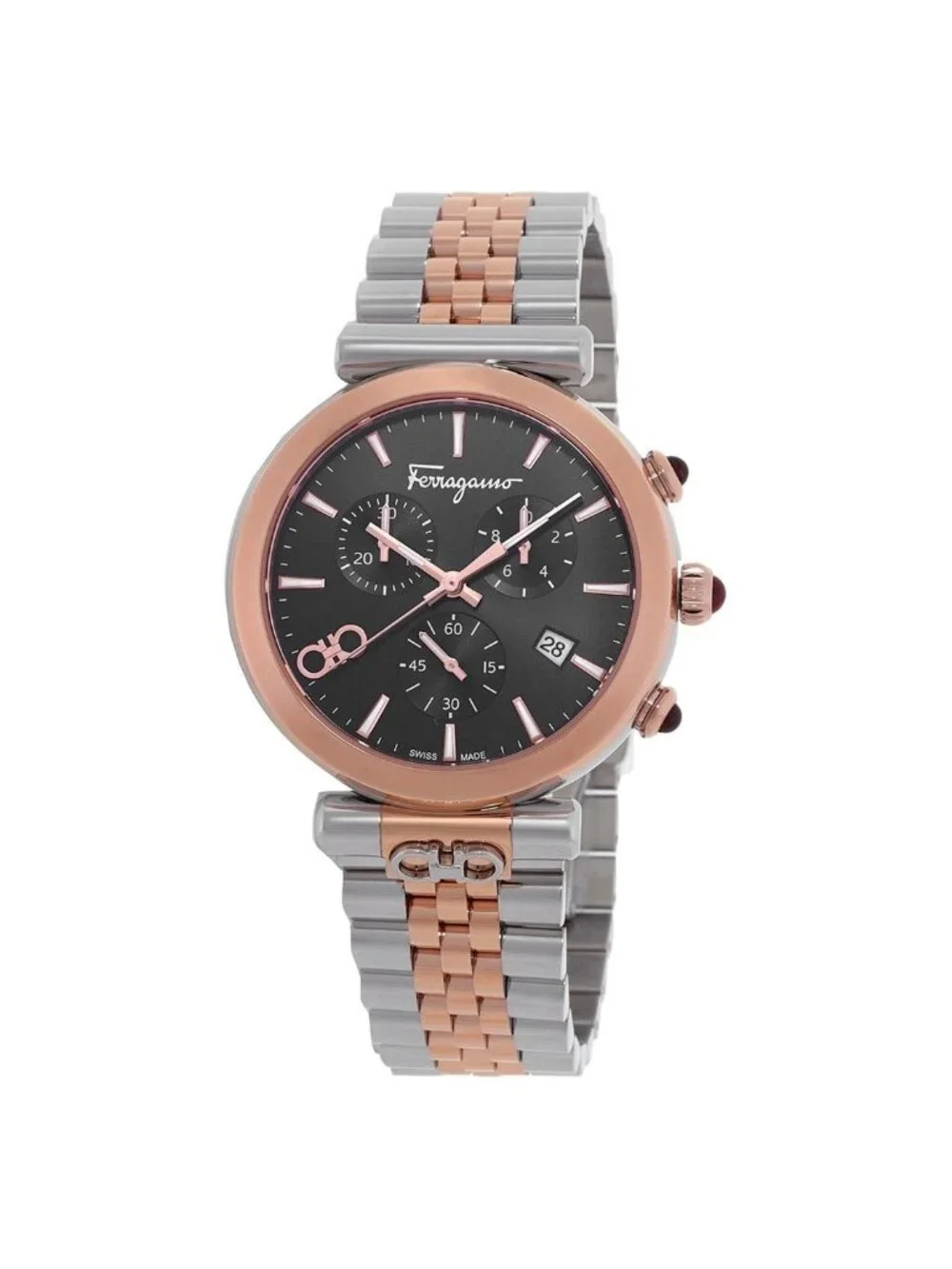 NWT Salvatore Ferragamo Ora Quartz Black Dial Watch